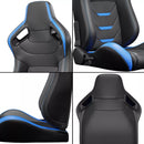 Спортни седалки – Черно/Синьо 2бр. в к-т - Avtozona