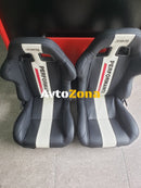 Спортни седалки Jbr Performance – Черни с бели и червени акценти 2бр. в к-т - Avtozona