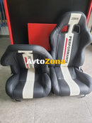 Спортни седалки Jbr Performance – Черни с бели и червени акценти 2бр. в к-т - Avtozona