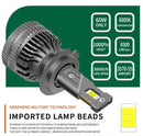 Комплект от 2 броя LED ЛЕД диодни крушки H7 Х7 12V 120W 13000lm за фарове Canbus без грешки 6000К - Avtozona