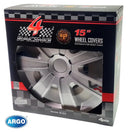 Тасове Argo 15’’ - VR Silver Carbon – 4 броя - Avtozona