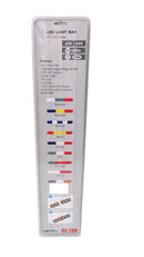 Светещ лед бар 120 cm (2 х 60 cm) 93 LED 12V - 24V синьо-жълто-червено RO Romania флаг знаме Румъния - Avtozona