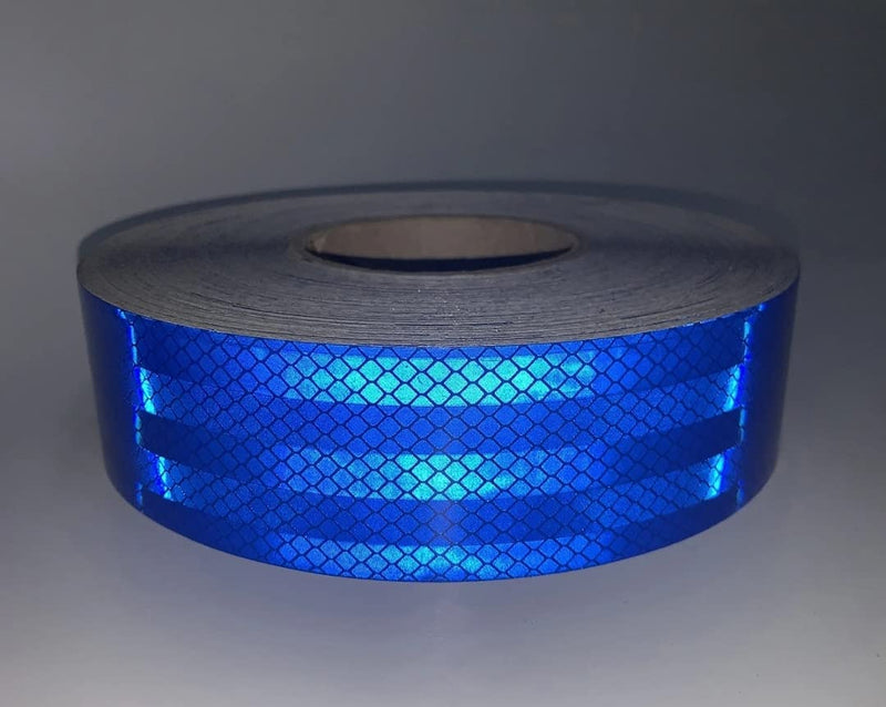 Светлоотразителна рефлекторна самозалепваща се лента фолио с висока фотометрична мощност 45,7 m x 5,5 cm синя - Avtozona