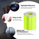 Светлоотразителна рефлекторна самозалепваща се лента фолио с висока фотометрична мощност 5 m x 5 cm жълта - Avtozona