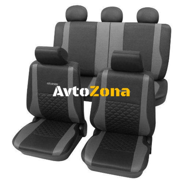 Тапицерии за седалки Petex ’Exclusive’ - Черен цвят - Avtozona