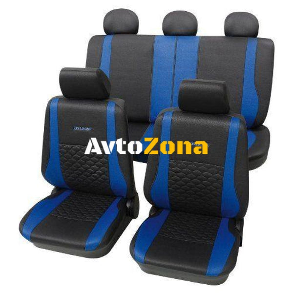 Тапицерии за седалки Petex ’Exclusive’ - Син цвят - Avtozona