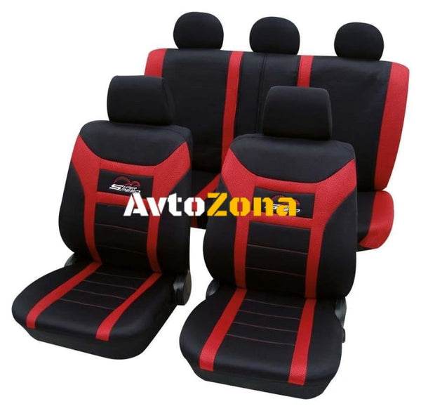 Тапицерии за седалки Petex ’Super Speed’ - Червен цвят - Avtozona