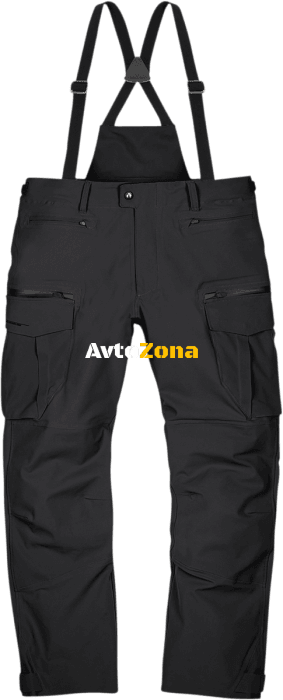 Текстилен мото панталон ICON STORMHAWK WP OVERPANT - BLACK - Avtozona