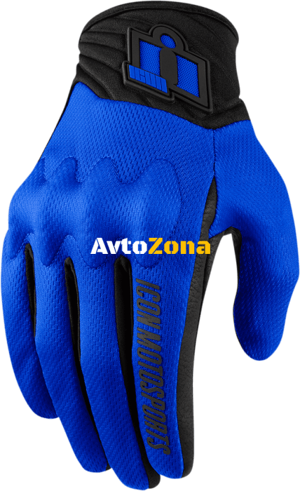 Текстилни мото ръкавици ICON ANTHEM 2 - BLUE - Avtozona