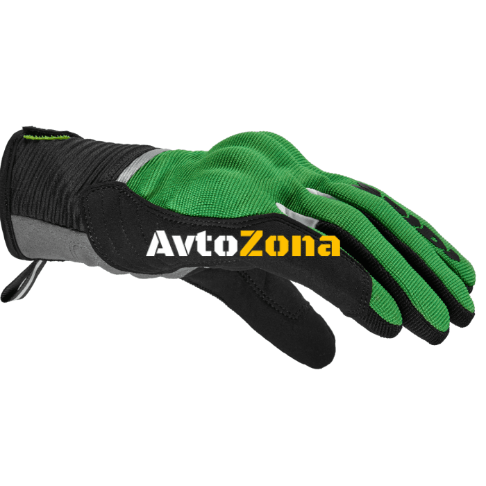 Текстилни мото ръкавици SPIDI FLASH CE BLACK/KAWA GREEN - Avtozona