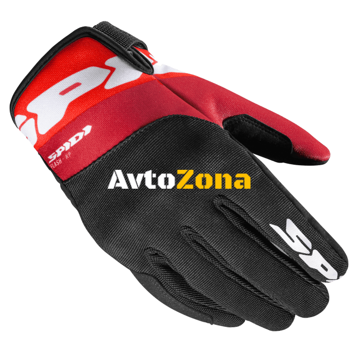 Текстилни мото ръкавици SPIDI Flash-KP Tex Black/Red - Avtozona