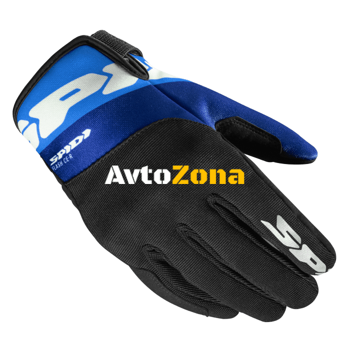 Текстилни мото ръкавици SPIDI Flash-KP Tex White/Blue - Avtozona