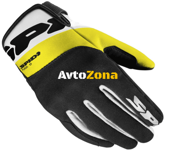 Текстилни мото ръкавици SPIDI Flash-KP Tex Yellow fluo - Avtozona