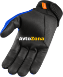 Текстилни мото ръкавици ICON ANTHEM 2 - BLUE - Avtozona