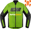 Текстилно мото яке ICON HOOLIGAN GREEN - Avtozona