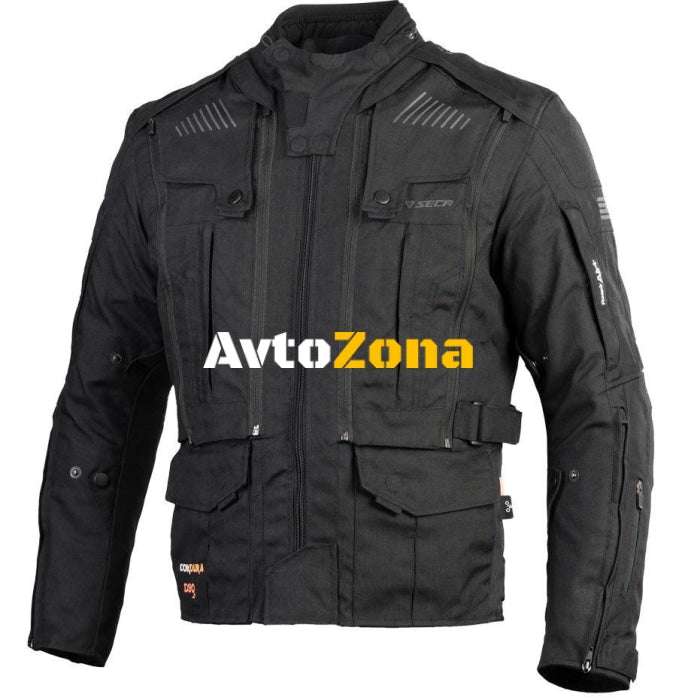 Текстилно мото яке SECA STRADA EVO black - Avtozona