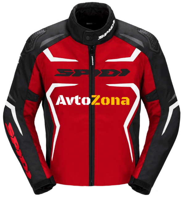 Текстилно мото яке SPIDI RACE-EVO H2OUT Black/Red/White - Avtozona