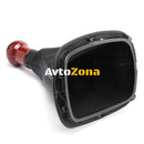 Tопка Скоростен Лост С Маншон Кафява Махагон Кожен Кожух Фолксваген Пасат Volkswagen VW Passat B5 B5.5 98-04 5 скорости - Avtozona