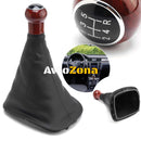 Tопка Скоростен Лост С Маншон Кафява Махагон Кожен Кожух Фолксваген Пасат Volkswagen VW Passat B5 B5.5 98-04 5 скорости - Avtozona