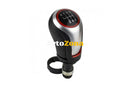 Топка за скоростен лост за VW Golf 5 / 6 / 7 / Scirocco / Jetta / Eos с 6 скорости - черна / силвър - Avtozona