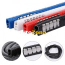 Протектор лайсна за врата – Червен карбон (2,5 м) - Avtozona