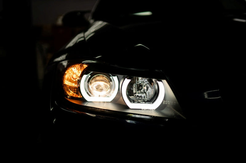 Тунинг U-LED 3D Фарове за BMW 3 Series E90 Limousine E91 Touring (03.2005-08.2008) - Avtozona