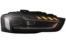 Тунинг Full LED Фарове за Audi A4 B8.5 Facelift (2012-2015) Dynamic Sequential Turning Light - Avtozona