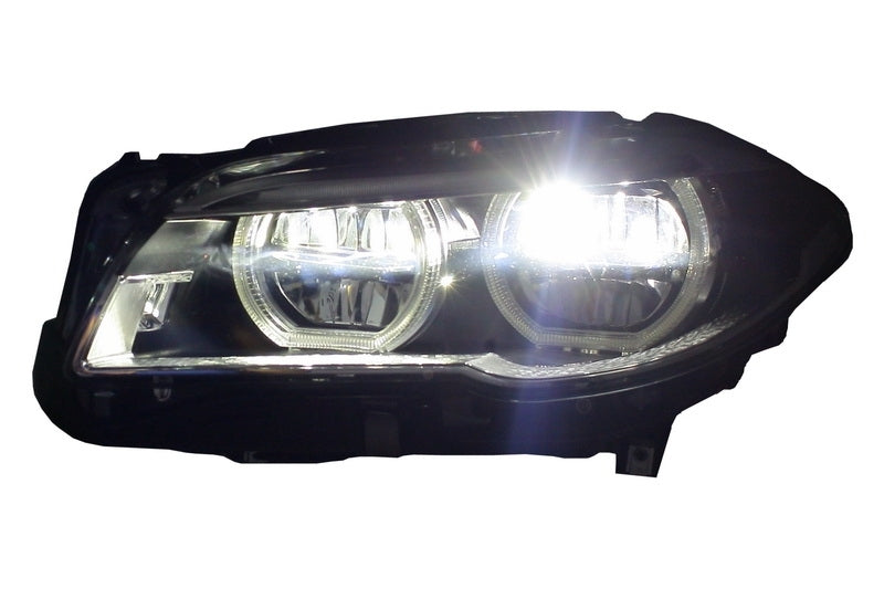 Тунинг Full LED фарове за BMW 5 Series F10 F11 (2011-2013) Angel Eyes - Avtozona