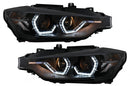 Тунинг LED Angel Eyes Фарове за BMW 3 Series F30 F31 LCI Sedan Touring (2015-2019) - Avtozona