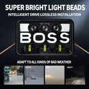Универсалeн 5 инча ЛЕД LED фар лампа халоген 12V-24V къси/дълги с DRL дневни светлини мигач бяло-жълто 4800 lm за АТВ джип камион трактор