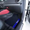 Универсални мокетни стелки Sparco 03763BBS със сини детайли 4 части - Avtozona