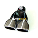 Универсален Двоен накрайник за ауспух за автомобил вход 75мм нов - Avtozona