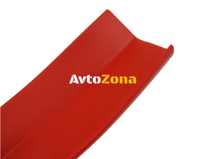 Универсален спойлер за броня и прагове червен 5см x 2.5м - Avtozona