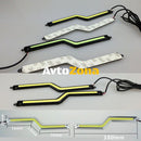 Универсални диодни светлини COB 18CM 12W - черен корпус - Avtozona