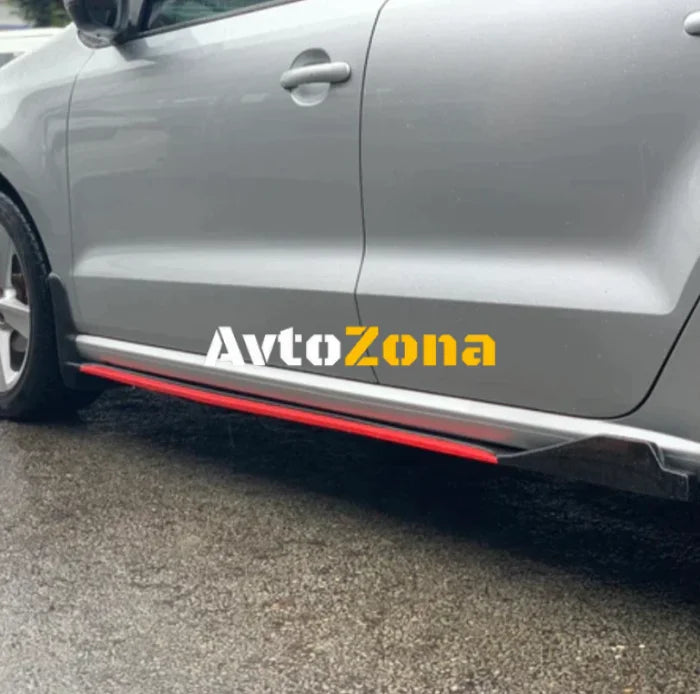 Универсални прагове за автомобил - Червени - Avtozona