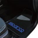 Универсални мокетни стелки Sparco SPC1901A черно-сини 4 части - Avtozona