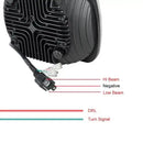 Универсалeн 5x7 инча ЛЕД LED фар лампа халоген 12V-24V къси/дълги с DRL дневни светлини мигач бяло-жълто 4800lm за АТВ джип камион трактор
