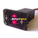 USB зарядно с два USB изхода за автомобил Голф 4/Бора 4 VW Golf 4 Bora 4 Червен Цвят - Avtozona