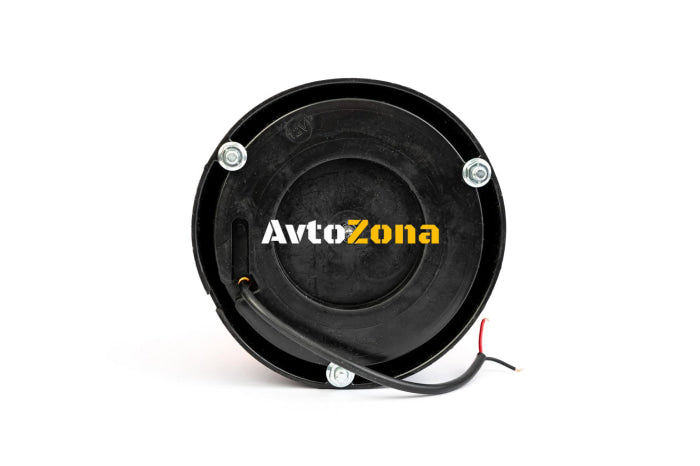 Въртяща Сигнална Аварийна Оранжева Лампа Маяк с Крушка 12V - 24V Ø 146mm - Avtozona
