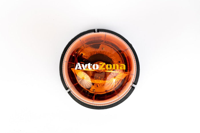 Въртяща Сигнална Аварийна Оранжева Лампа Маяк с Крушка 24V Ø 148mm - Avtozona