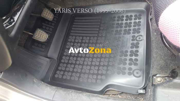 Гумени стелки за Toyota Verso S (2010 + ) / Yaris Verso (1999-2006) - тип леген - Avtozona