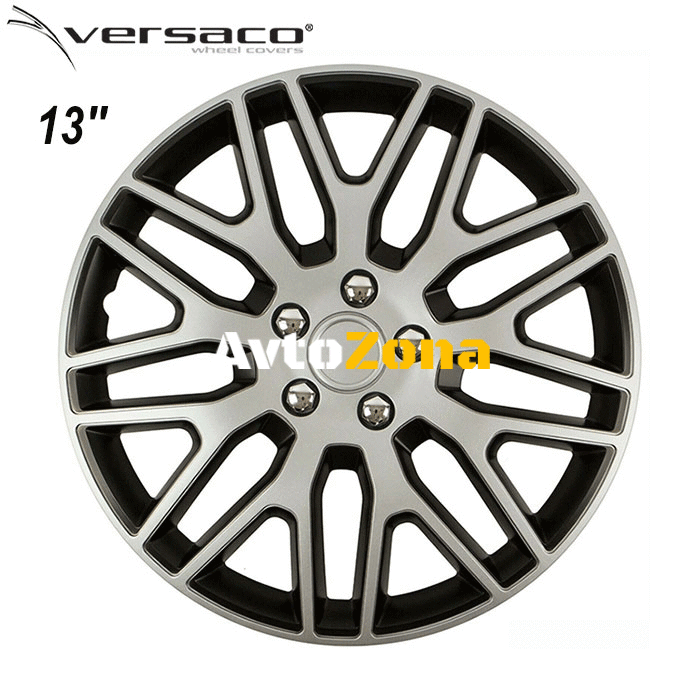 13’’ Тасове за джанти Versaco Dakar NC Silver/Black - 4бр. в к-т - Avtozona