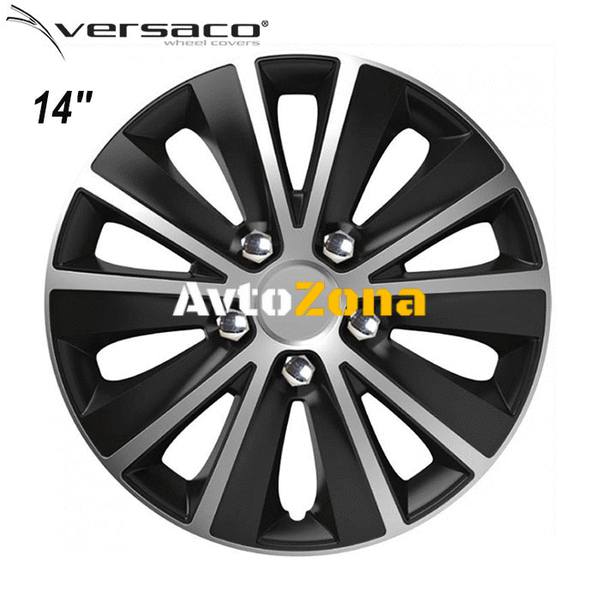 14’’ Тасове за джанти Versaco Rapid NC Silver / Black - 4бр. в к-т - Avtozona