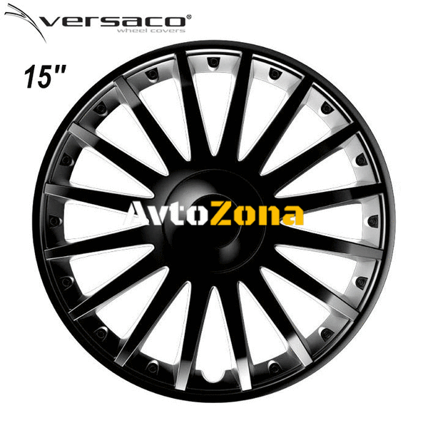 15’’ Тасове за джанти Versaco Crystal - Black - 4бр. в к-т - Avtozona