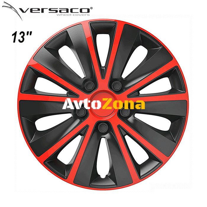 13’’ Тасове за джанти Versaco Rapid Red / Black - 4бр. в к-т - Avtozona