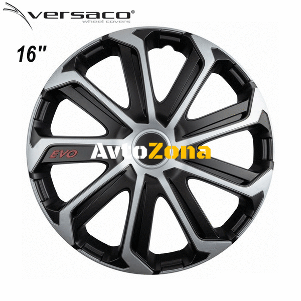 16’’ Тасове за джанти Versaco Evo Black/Silver - 4бр. в к-т - Avtozona