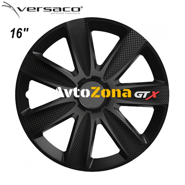 16’’ Тасове за джанти Versaco Carbon GTX - Black - 4бр. в к-т - Avtozona