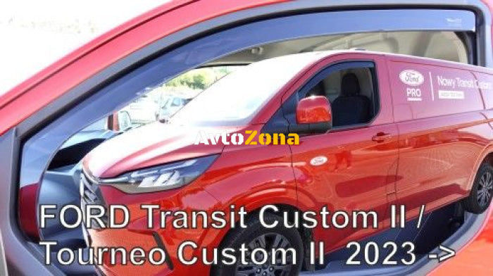 ВЕТРОБРАНИ ЗА FORD TRANSIT CUSTOM / TOURNEO CUSTOM (2023 + ) - 2БР. ПРЕДНИ - Avtozona