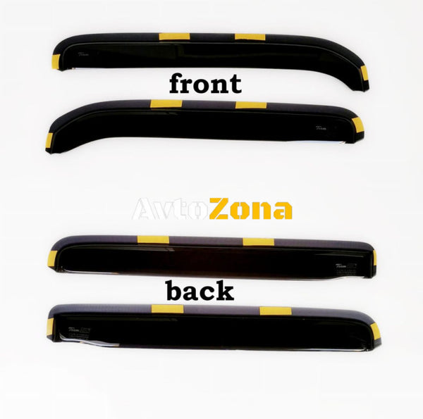 ВЕТРОБРАНИ ЗА VW GOLF 2 (1983-1987) (С МАЛКОТО ПРОЗОРЧЕ) 4 ВРАТИ - САМО ЗА ГОРНАТА ЧАСТ 4БР. ПРЕДНИ И ЗАДНИ - Avtozona