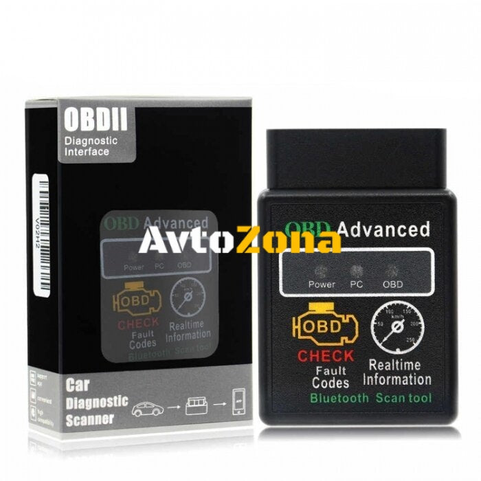 OBD-2 Букса за автодиагностика - ELM-327 SJ16 - Avtozona